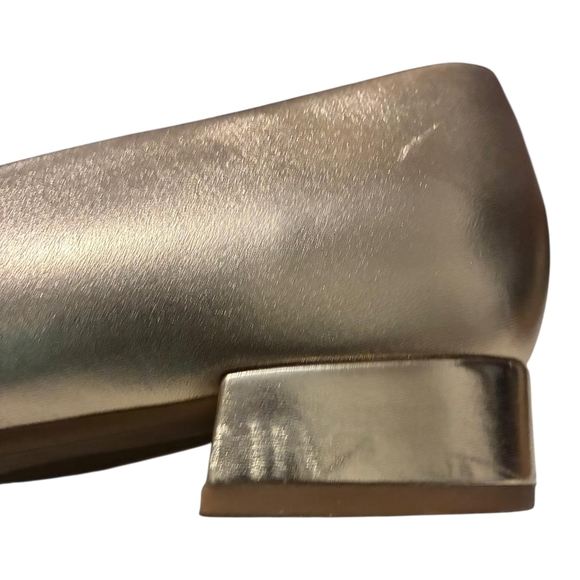 Easy Spirit Metallic Gold Loafers with Twist Accent - Picture 6 of 8